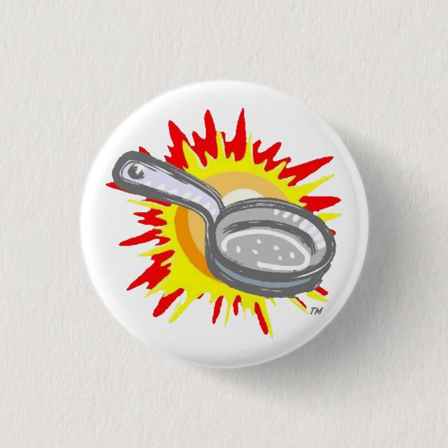 Frying Pan Gurl Frying Pan 3 Cm Round Badge (Front)