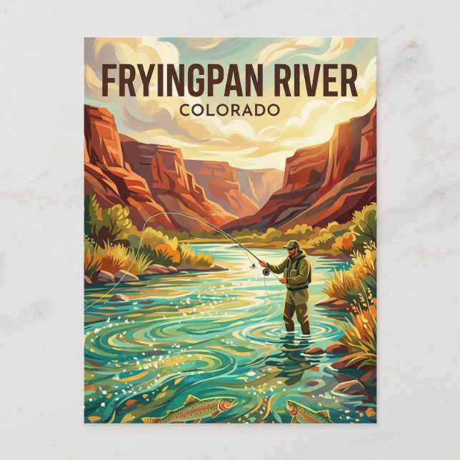 Fryingpan River USA Postcard (Front)