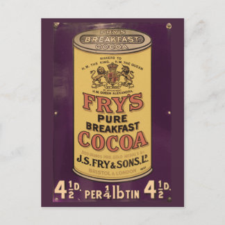 Fry's Cocoa Vintage Ad Postcard
