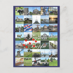 Fryslân Boppe Friesland Photo Postcard Card Card