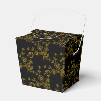 FS Style 1-Black-Gold-PARTY FAVOR BOXES take out