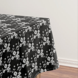 FS Style 1-Black-White-52x70 COTTON TABLECLOTH
