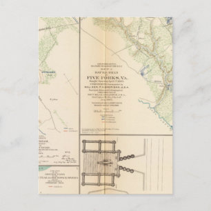 Ft BradyFt Burnham Five Forks Postcard