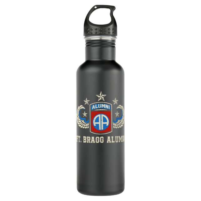 Ft Bragg Alumni Army 82nd Airborne Division Paratr 710 Ml Water Bottle (Front)
