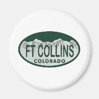 Ft Collins license oval