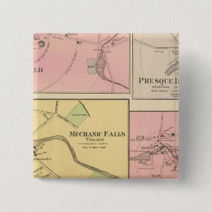 Ft Fairfield, Presque Isle, Caribou 15 Cm Square Badge