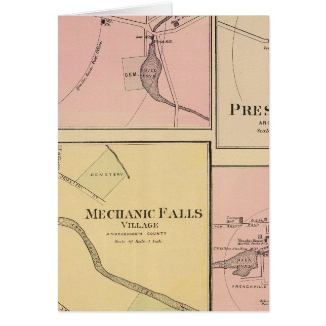 Ft Fairfield, Presque Isle, Caribou Map (Front)
