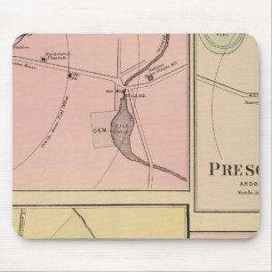 Ft Fairfield, Presque Isle, Caribou Map Mouse Pad