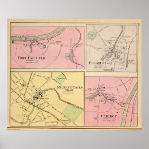 Ft Fairfield, Presque Isle, Caribou Poster