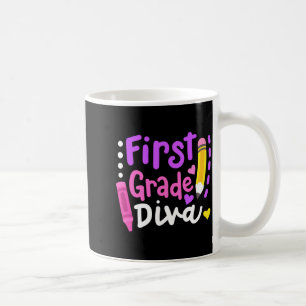 Ft Grade Diva Funny Welcome Back to School 1st Coffee Mug