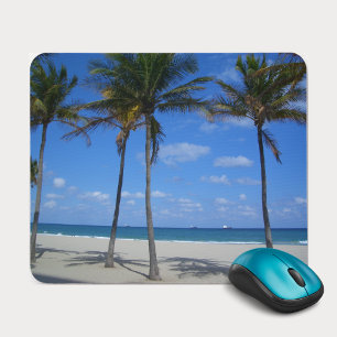Ft Lauderdale Beach - Florida Palm Trees Mouse Pad