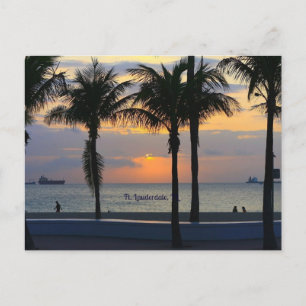 Ft. Lauderdale Sunset Postcard