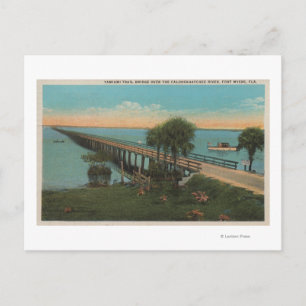 Ft. Myers, Florida - View of Tamiami Trail Bridg Postcard