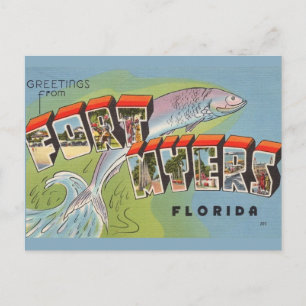  Ft. Myers Greeting Postcard