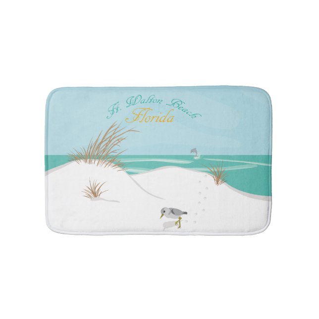 Ft. Walton Beach (Florida) Bath Mat (Front)