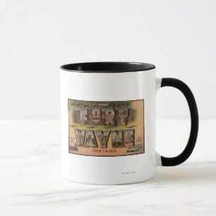 Ft. Wayne, Indiana - Large Letter Scenes 2 Mug