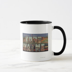 Ft. Wayne, Indiana - Large Letter Scenes 3 Mug