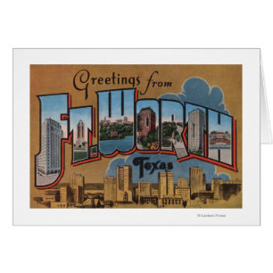 Ft. Worth, Texas - Large Letter Scenes
