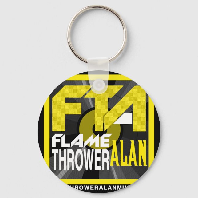 FTA Flame Thrower Alan Music Apparel & Merchandise Key Ring (Front)