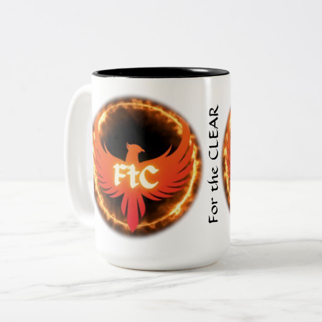 FtC Logo Mug 15oz (Customisable) - For the CLEAR (Front Left)