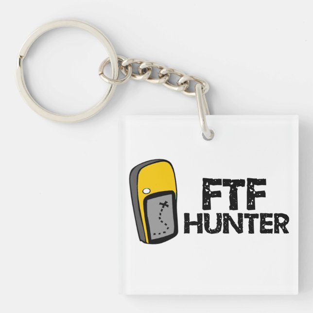 FTF Hunter Geocaching Keychain (Front)