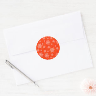 FTF Monochrome Sticker Seals in Orange