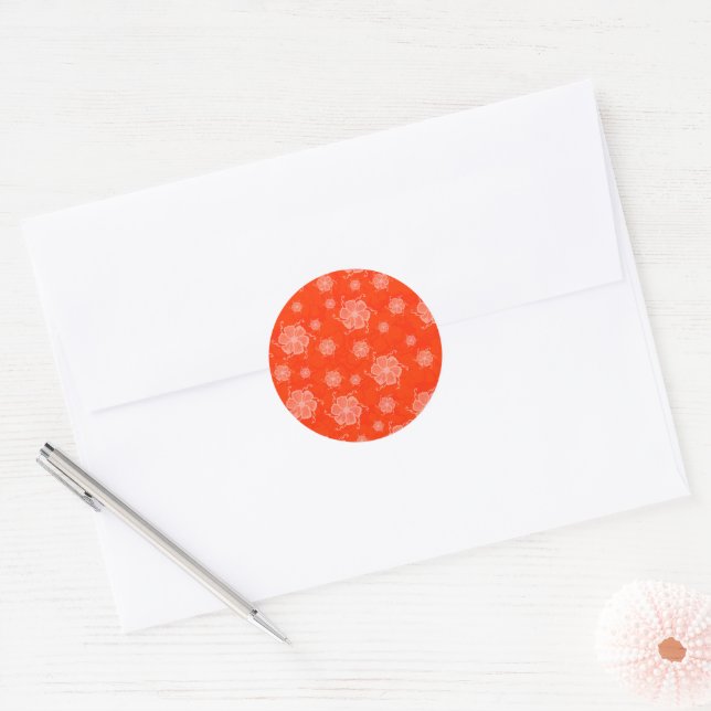 FTF Monochrome Sticker Seals in Orange (Envelope)