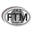 “FTM Fatima • PT” Car Magnet–Euro Oval Style