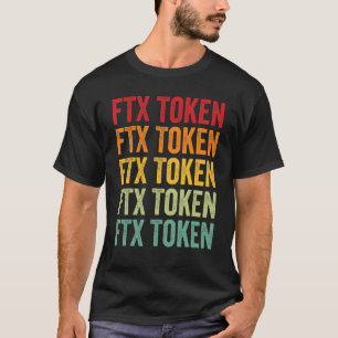 Ftx Token Crypto Rainbow Text Design T-Shirt