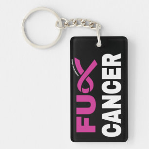 FU CANCER...Breast Cancer Key Ring