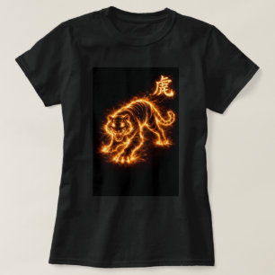 Fu Chinese Zodiac Year of the Tiger 0046443 T-Shirt