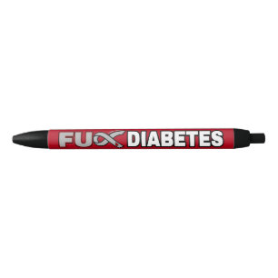 FU Diabetes Black Ink Pen