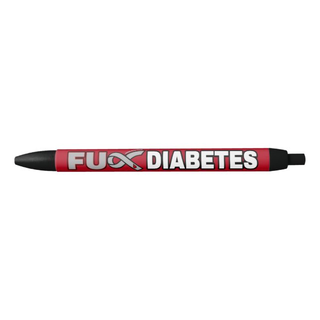 FU Diabetes Black Ink Pen (Front)
