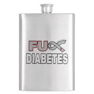 FU Diabetes Hip Flask