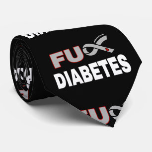 FU Diabetes Neck Tie