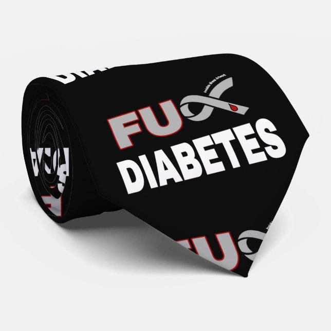 FU Diabetes Neck Tie (Rolled)