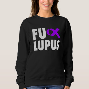 Fu Lupus Purple Ribbon - Lupus Sweatshirt