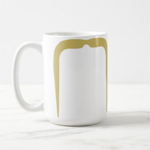 Fu Manchu Moustache in Blonde Coffee Mug