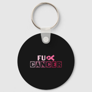 FU Pink Ribbon Breast Cancer Awareness Key Ring