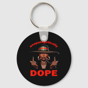 Fu Unapologetically Drug Juneteenth Women Black Hi Key Ring