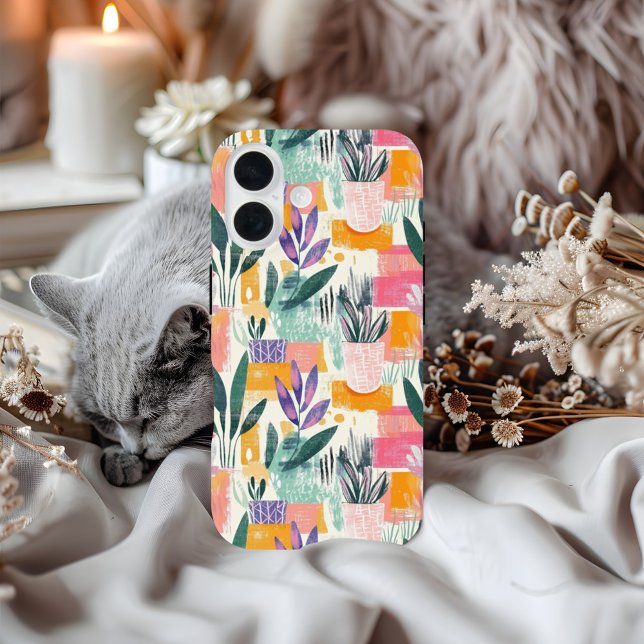 Fuavism Style Garden Pots Pattern Case-Mate iPhone Case (Creator Uploaded)