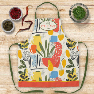 Fuavism Style Vibrant Colours Garden Pot Apron