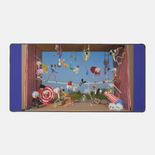 Fubbies in the Circus with all kinds of acts. Desk Mat