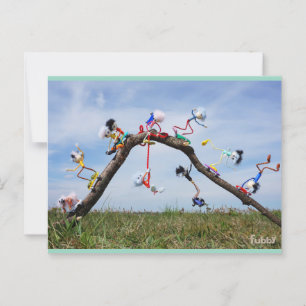 Fubbies who are Skaten. Postcard