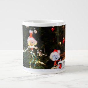 Fubby Christmas humor fine-art. Large Coffee Mug