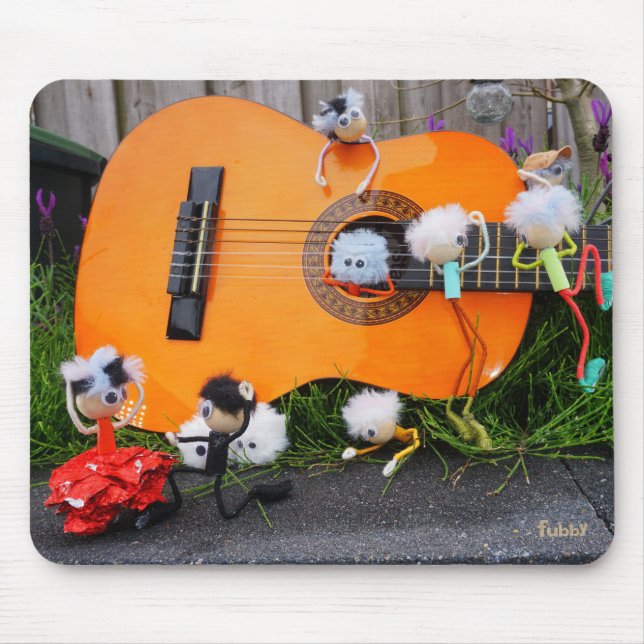 Fubby creations dancing Paso Doble and making musi Mouse Pad (Front)