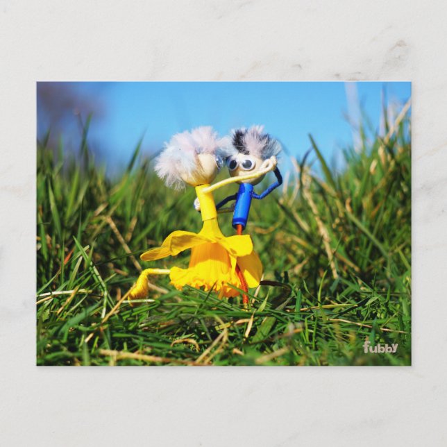 Fubby dolls dancing with Narcissendress. Postcard (Front)