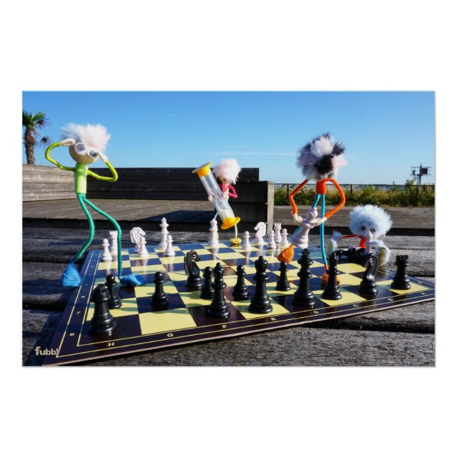 Fubby playing chess game.v. poster (Front)