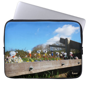 Fubby's journey to congratulations. laptop sleeve