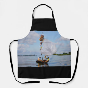 Fubby's on adventure on Boombark sailboat. Apron